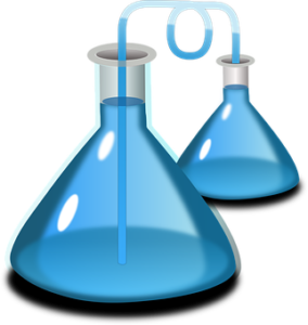 laboratory beakers