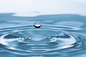 water drop falling